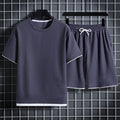 Ethan - Men's Sporty Textured Two-Piece Set