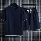 Ethan - Men's Sporty Textured Two-Piece Set