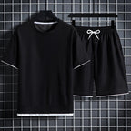 Ethan - Men's Sporty Textured Two-Piece Set