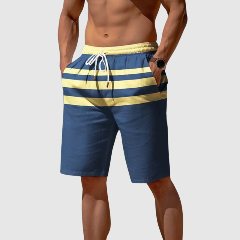 Ethan - Men’s Striped Quick-Dry Board Shorts