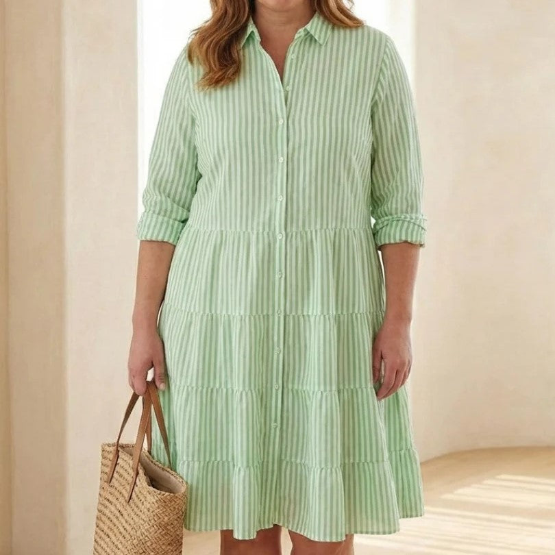 Eve - Women's 3/4 Sleeve Cascade Boho Summer Dress