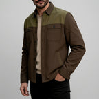 Felix - Men's Tailored Point-Collar Utility Jacket with Flap Pockets