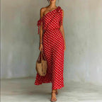 Fiona - Women's Polka Dot Flowy Summer Dress