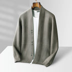 Franco - Men's Double-Button Wool Knit Cardigan
