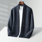 Franco - Men's Double-Button Wool Knit Cardigan