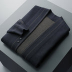 Franco - Men's Double-Button Wool Knit Cardigan