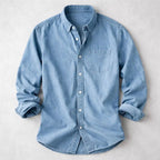 Frankie - Men's Long Sleeve Button-Up Shirt