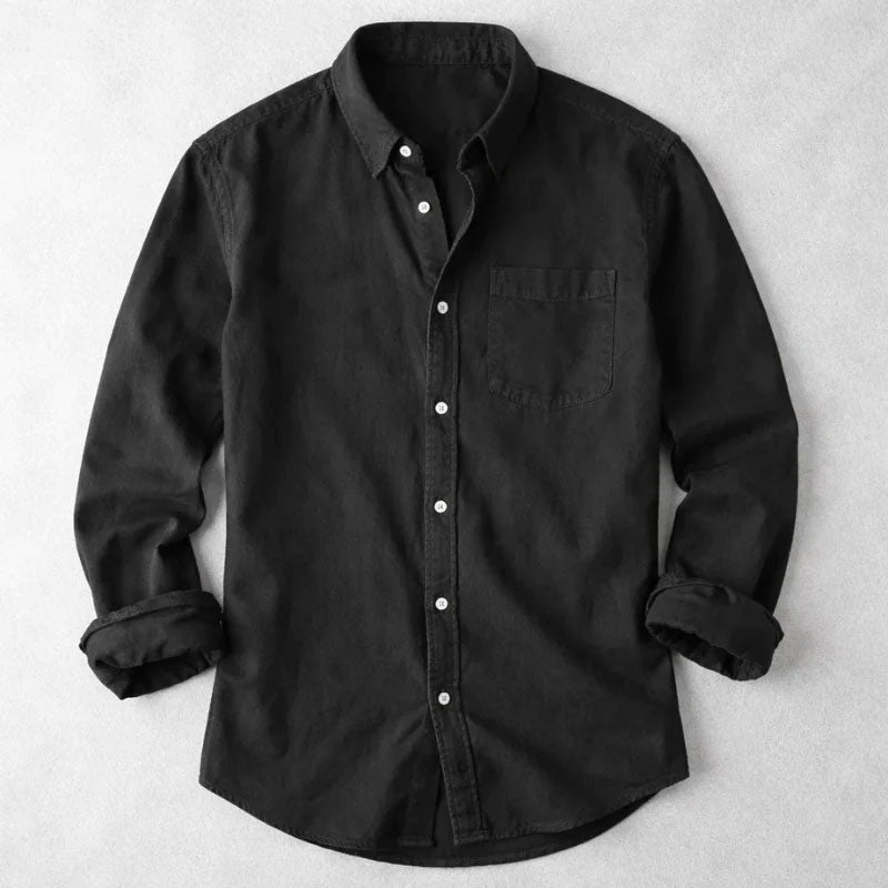 Frankie - Men's Long Sleeve Button-Up Shirt