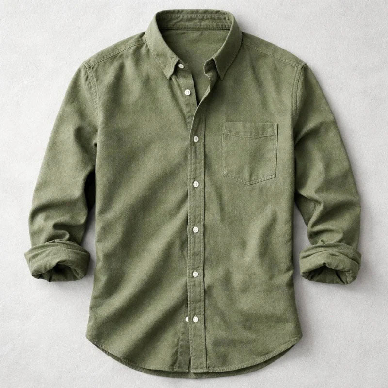 Frankie - Men's Long Sleeve Button-Up Shirt