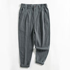Franklin - Men's Pleated Tapered Linen Pants