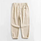 Franklin - Men's Pleated Tapered Linen Pants