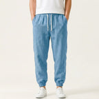 Gary - Men's Linen Drawstring Jogger Pants