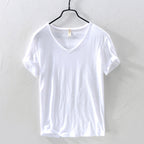 Gavin - Men's Cotton V-Neck Casual Short Sleeve Shirt