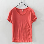 Gavin - Men's Cotton V-Neck Casual Short Sleeve Shirt