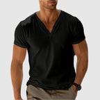 Gavin - Men's Scoop Neck Henley Casual Shirt