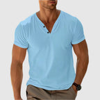Gavin - Men's Scoop Neck Henley Casual Shirt