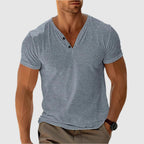 Gavin - Men's Scoop Neck Henley Casual Shirt