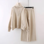 Gianna - Women's Zip-Up Knit Lounge Set