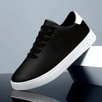 Gideon - Men's Leather Perforated Low-Top Sneakers