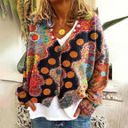 Gracie - Women's Bohemian Button-Up Cardigan