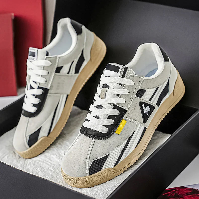 Greyson - Men's Retro Striped Low-Top Sneakers