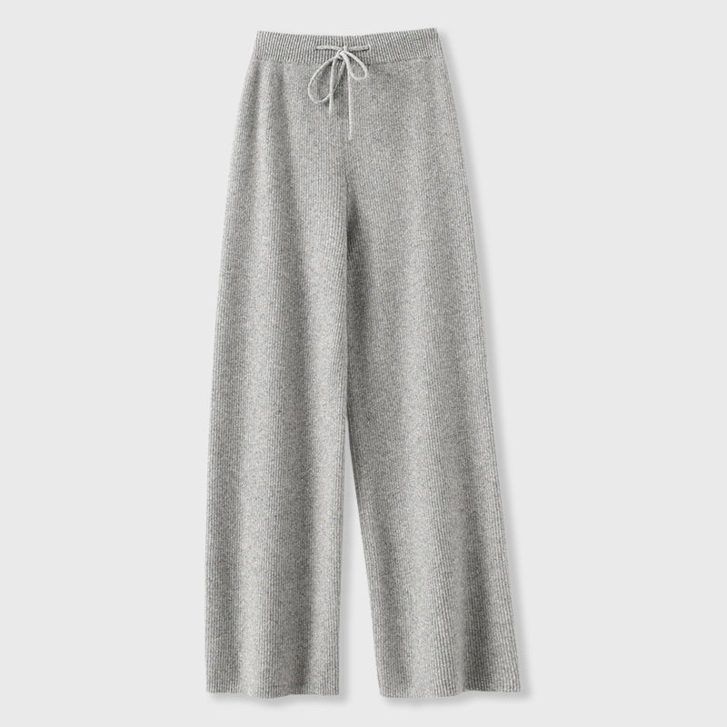 Gwen - Women's Wide Leg Knit Lounge Pants
