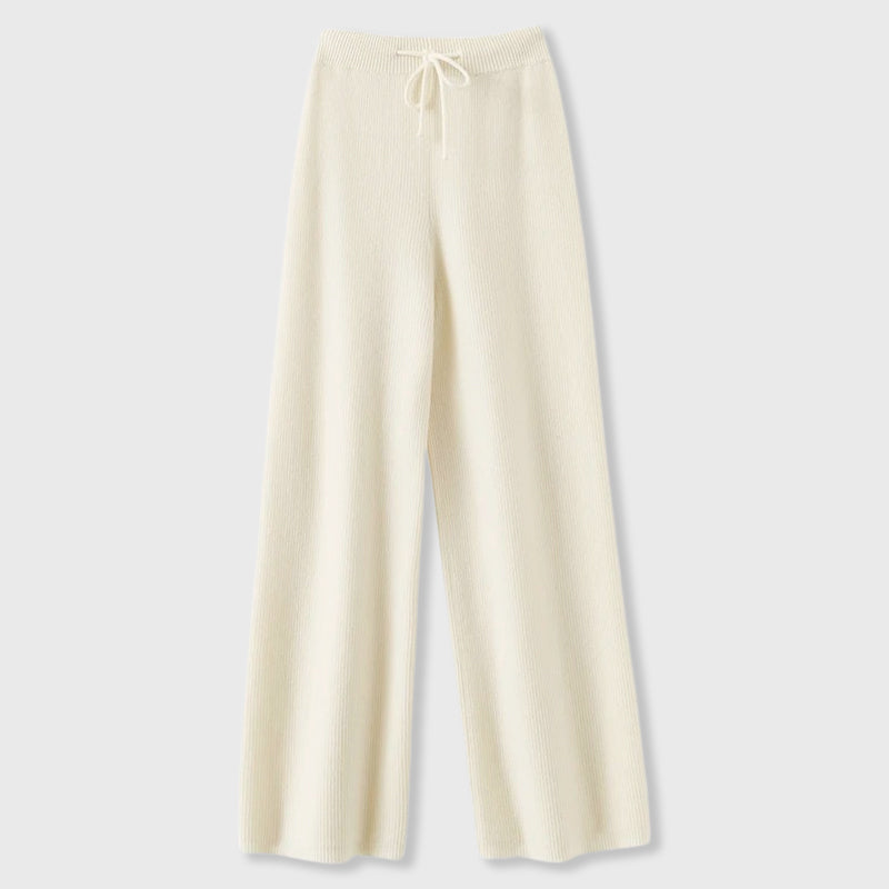 Gwen - Women's Wide Leg Knit Lounge Pants