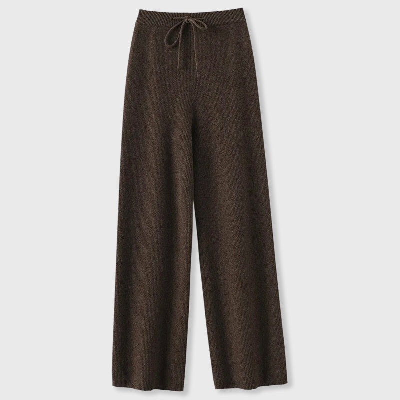 Gwen - Women's Wide Leg Knit Lounge Pants