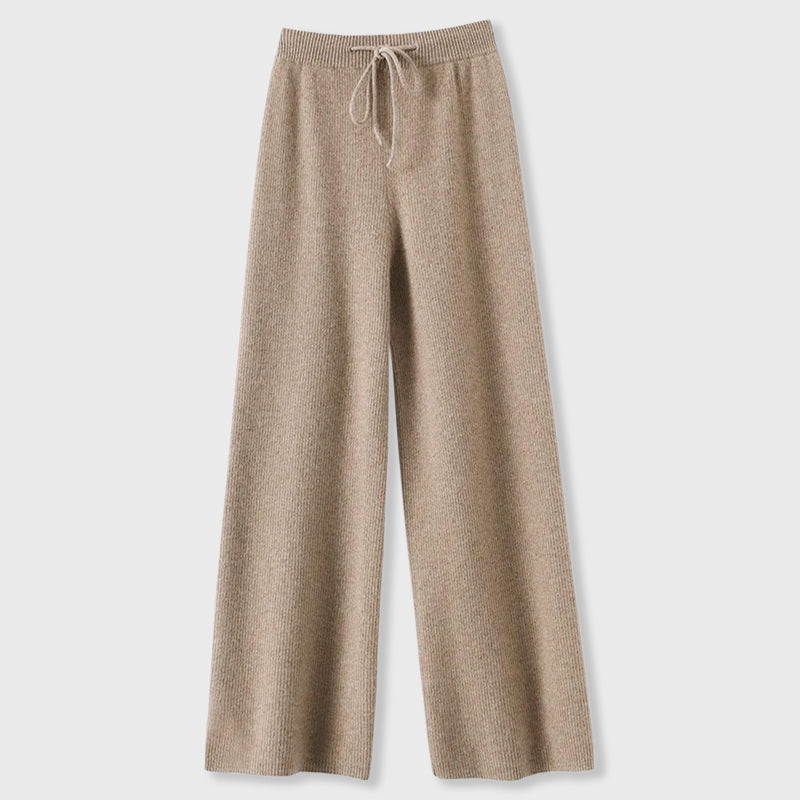 Gwen - Women's Wide Leg Knit Lounge Pants