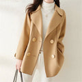 Haley - Women's Double-Breasted Woolen Pea Coat
