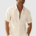 Harrison - Men's Relaxed Fit Linen Short Sleeve Shirt