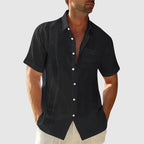 Harrison - Men's Relaxed Fit Linen Short Sleeve Shirt