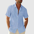 Harrison - Men's Relaxed Fit Linen Short Sleeve Shirt