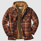 Hartley - Men's Plaid Hooded Shirt Jacket