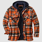 Hartley - Men's Plaid Hooded Shirt Jacket