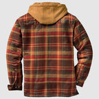 Hartley - Men's Plaid Hooded Shirt Jacket