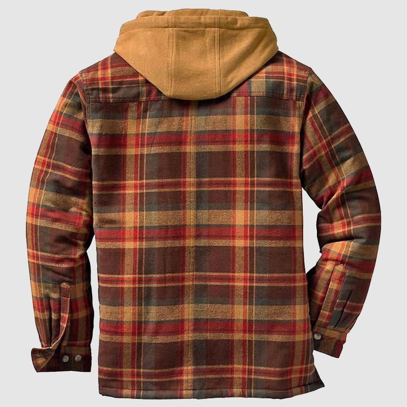 Hartley - Men's Plaid Hooded Shirt Jacket