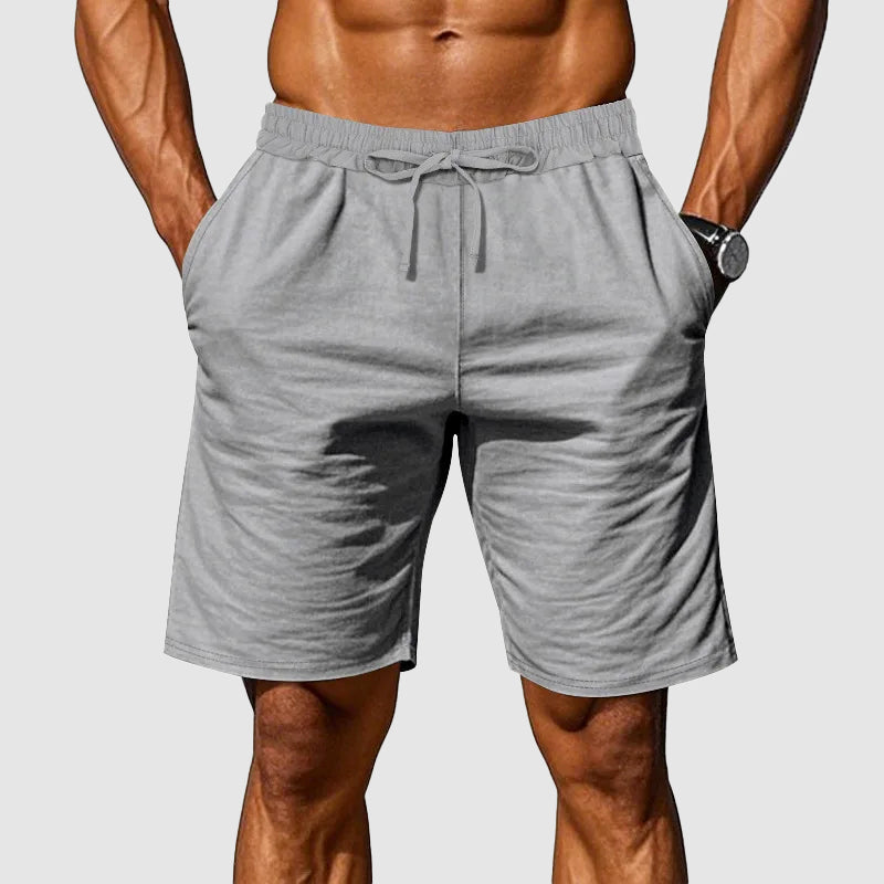 Harvey - Men's Cotton Elastic-Waist Casual Shorts
