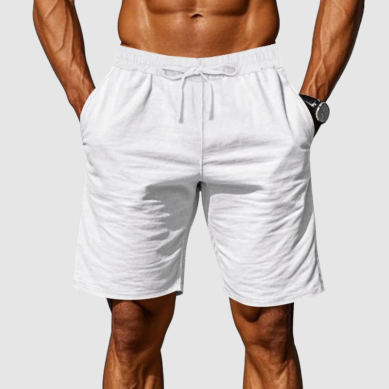 Harvey - Men's Cotton Elastic-Waist Casual Shorts
