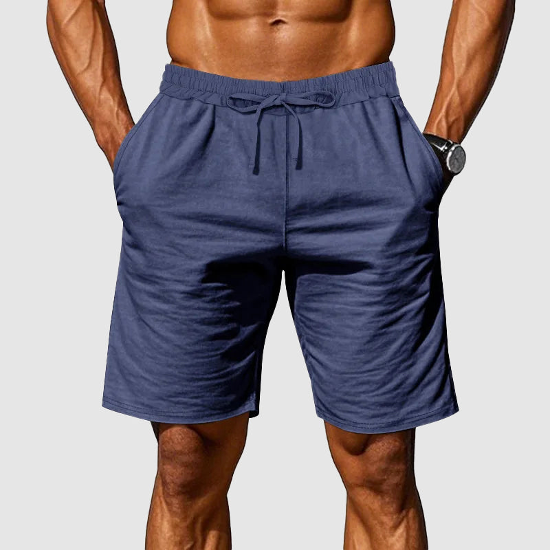 Harvey - Men's Cotton Elastic-Waist Casual Shorts