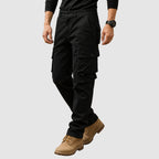 Henrik - Men's Multi-Pocket Cargo Pants with Relaxed Straight-Leg Fit