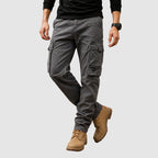 Henrik - Men's Multi-Pocket Cargo Pants with Relaxed Straight-Leg Fit