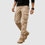 Henrik - Men's Multi-Pocket Cargo Pants with Relaxed Straight-Leg Fit