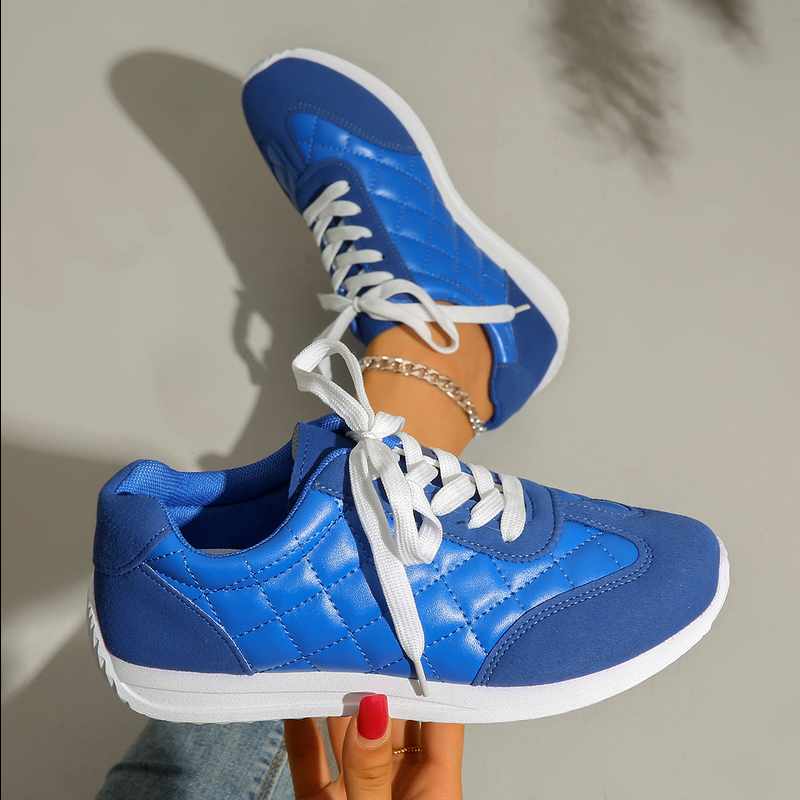 Hildegard - Quilted Padded Comfort Low-Top Sneakers