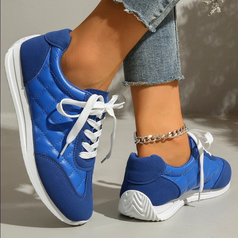 Hildegard - Quilted Padded Comfort Low-Top Sneakers