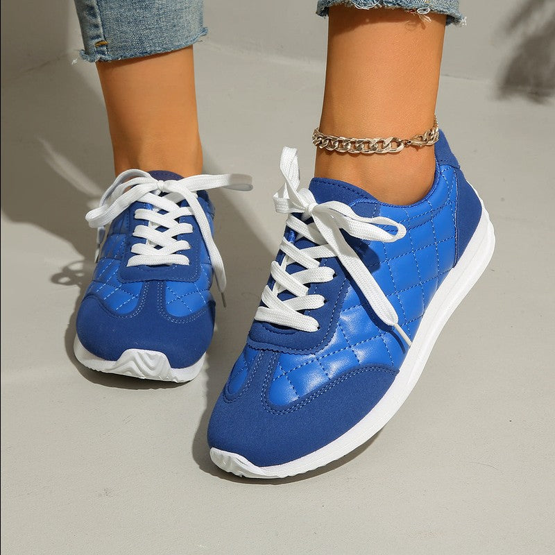 Hildegard - Quilted Padded Comfort Low-Top Sneakers