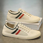 Hudson - Men's Striped Accent Breathable Knit Sneakers