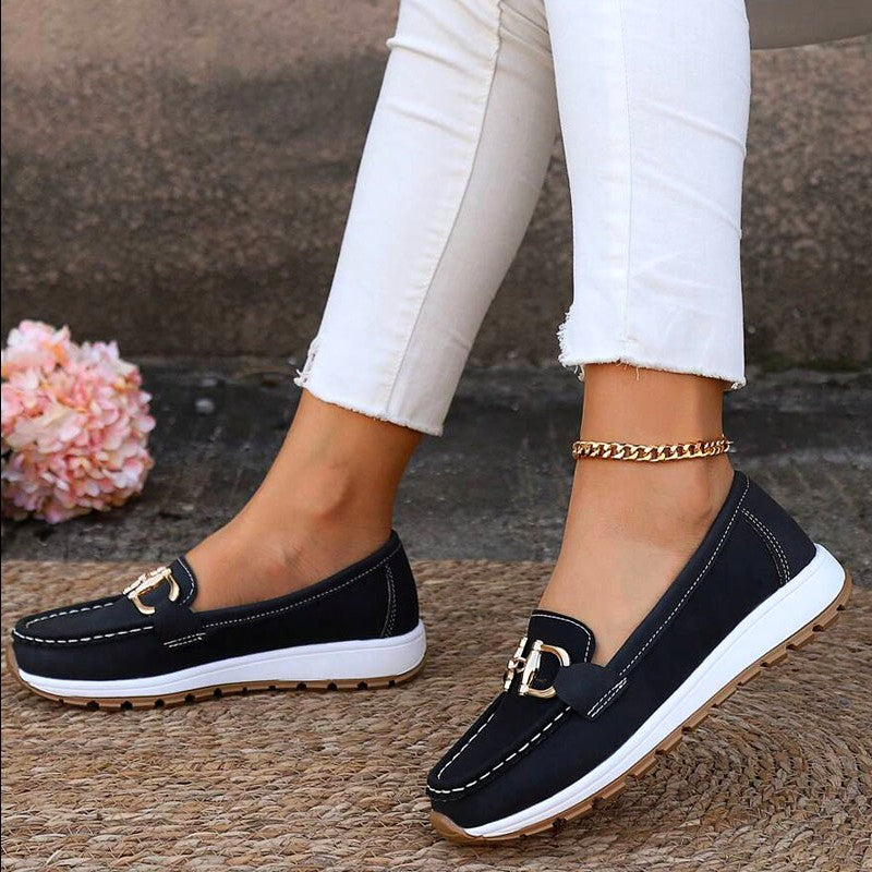 Inara - Women’s Chain-Detail Platform Loafers