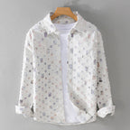 Jacob - Men's Geometric Print Button-Up Shirt