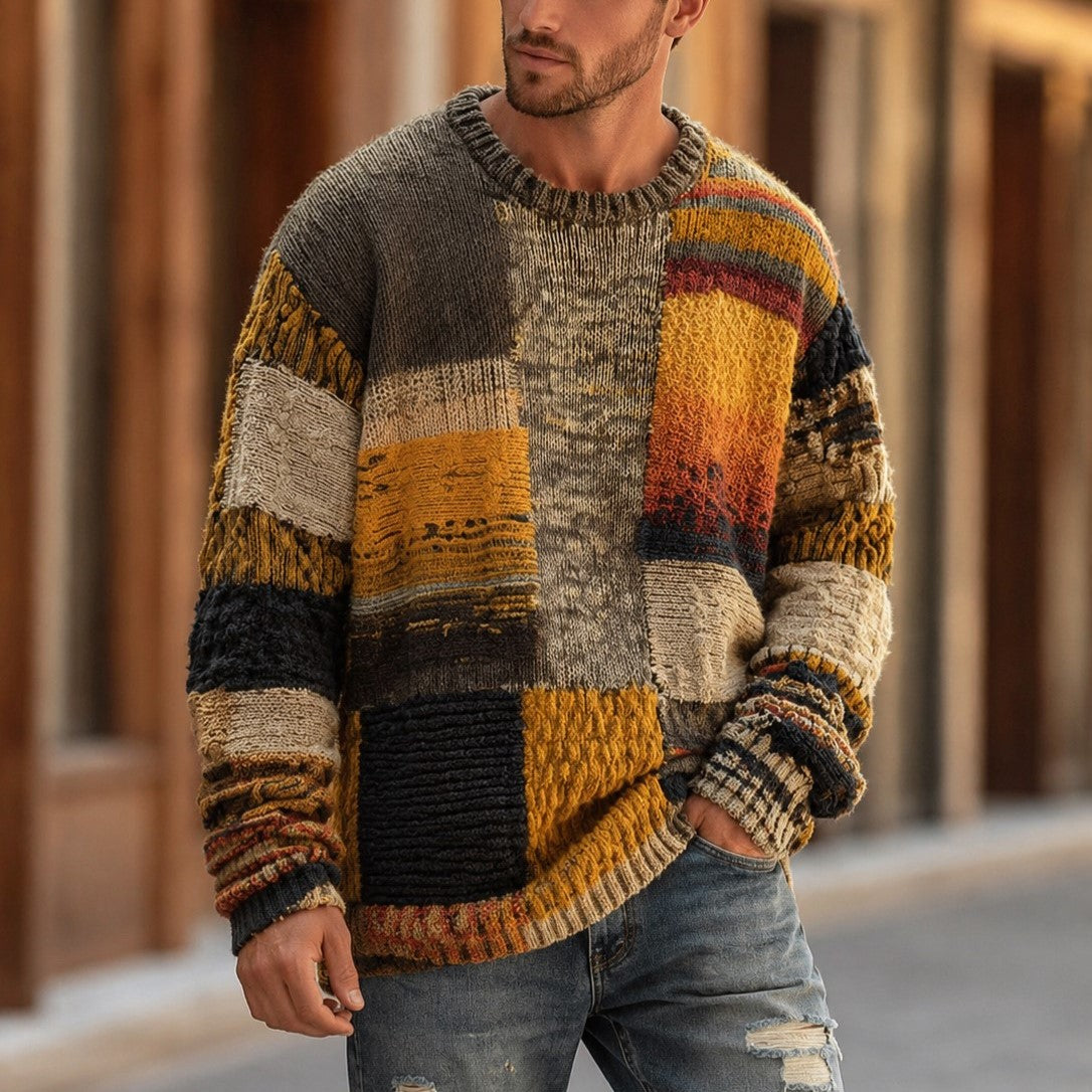 Jasper - Men's Colorblock Crewneck Sweater